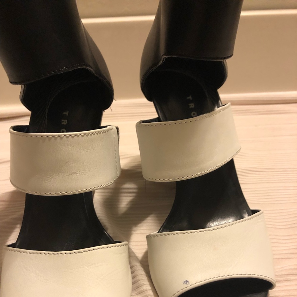 Trouve Black and White Heels